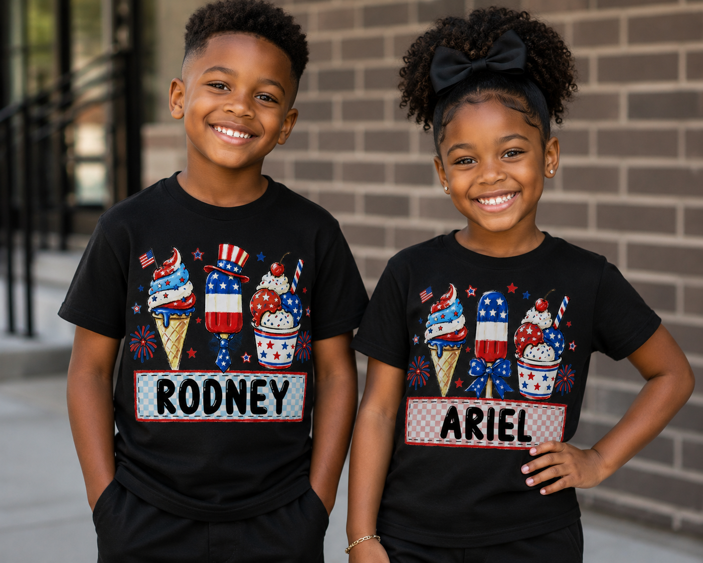 4th of July Custom Name Transfer