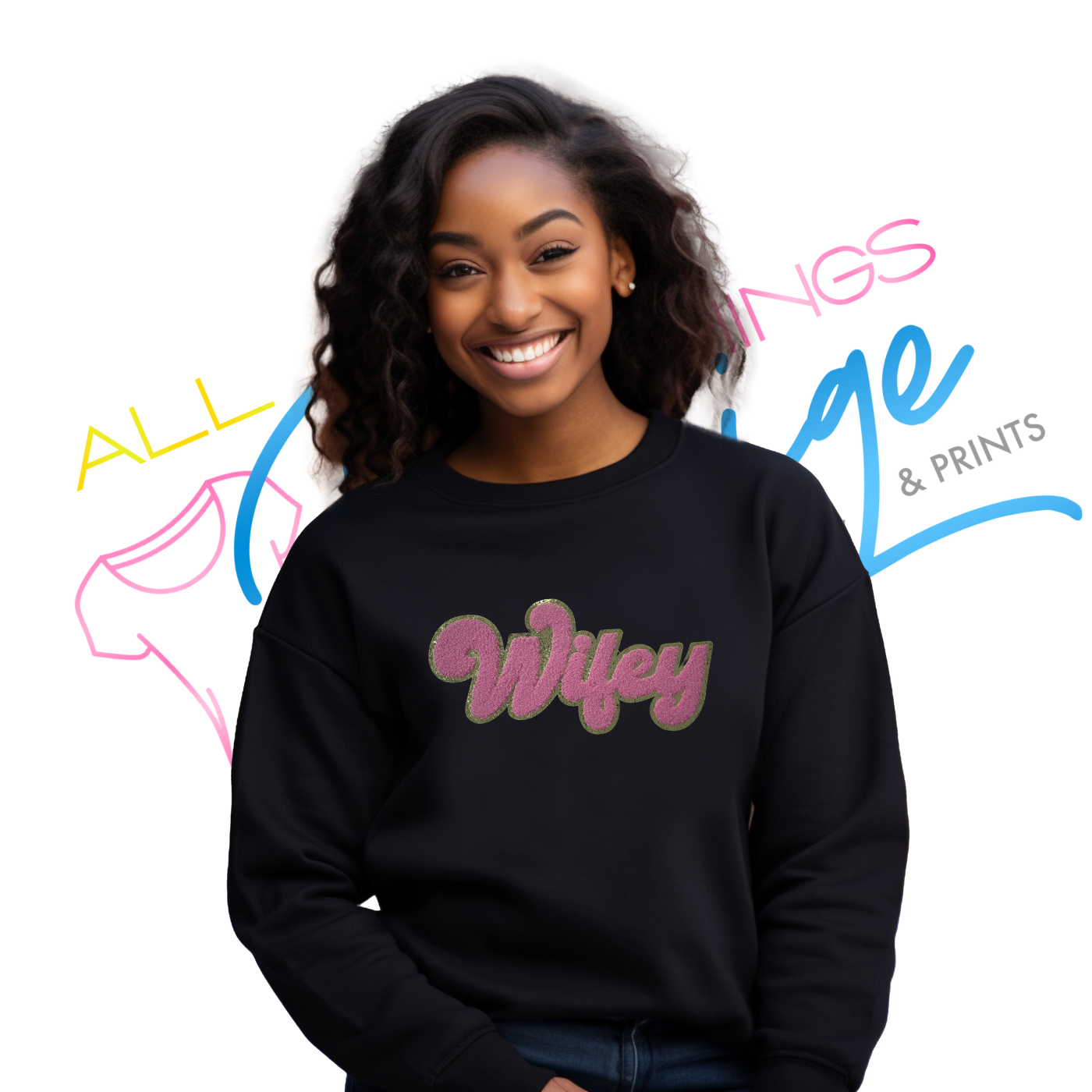 Wifey - Pink & Gold