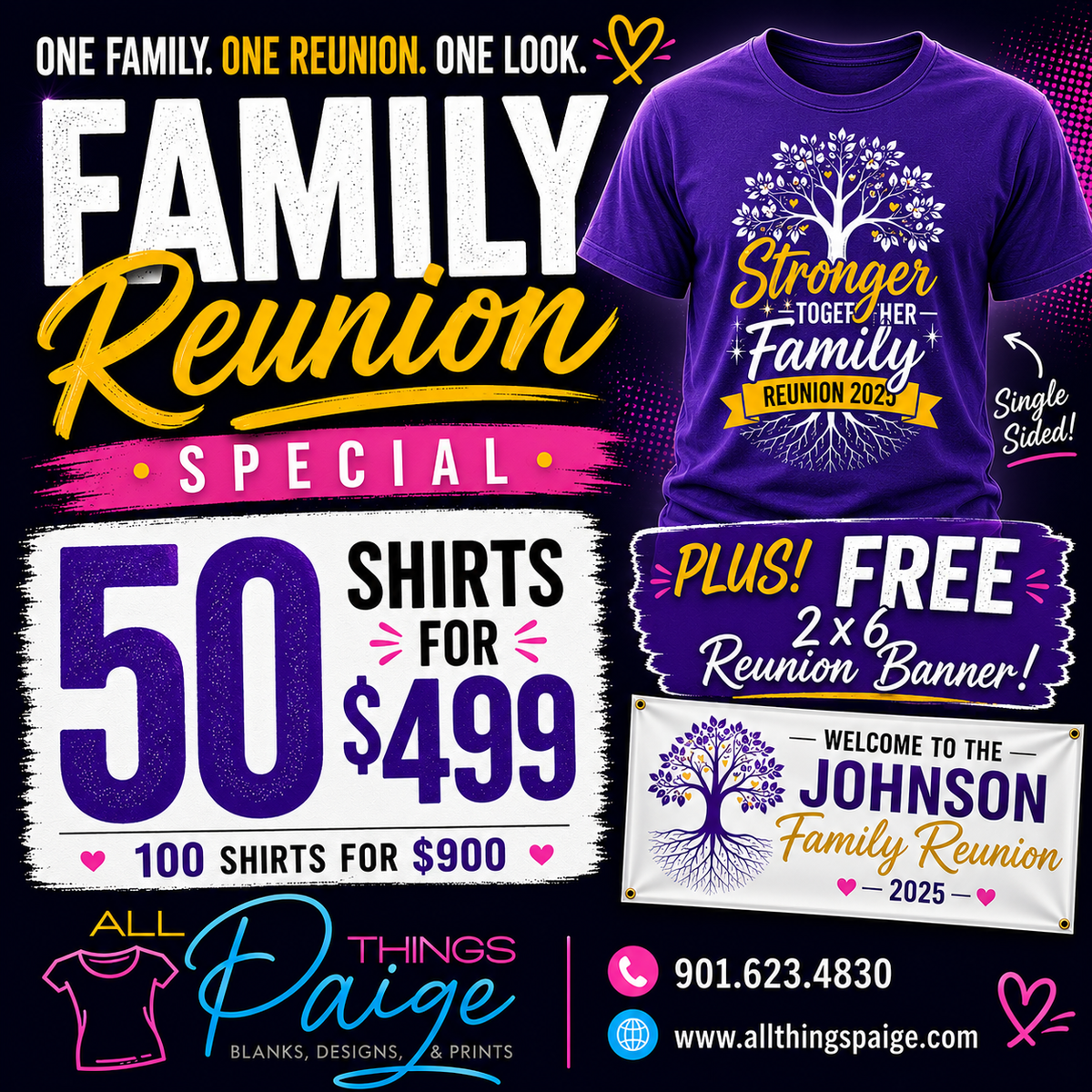 Family Reunion Shirt Package