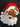Black Santa Chenille Patch