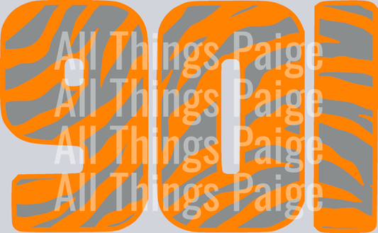 901 Orange:Grey