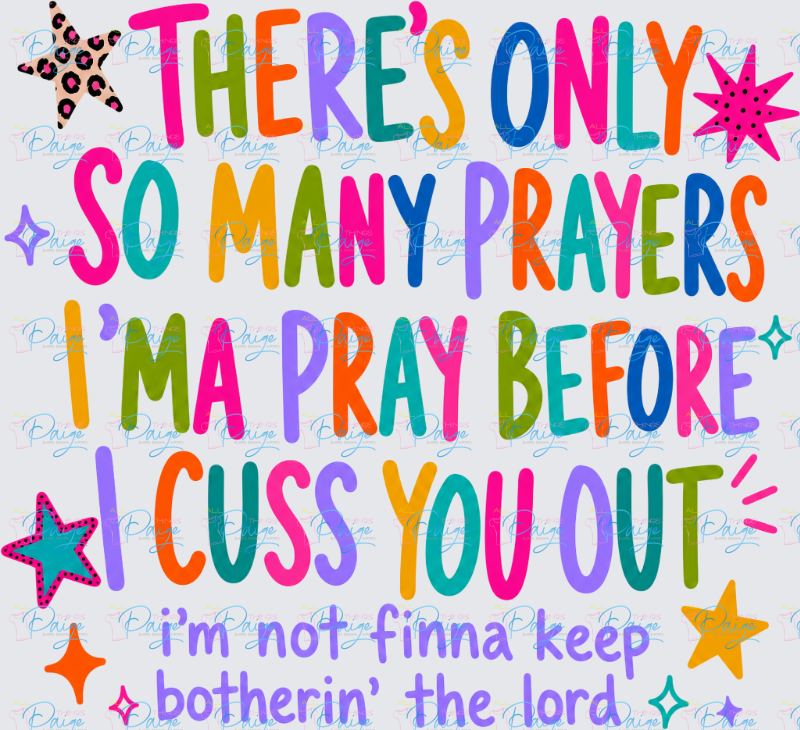 There's Only So Many